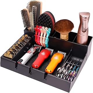 Salon Tool Box Organizer with Clippers and Scissors