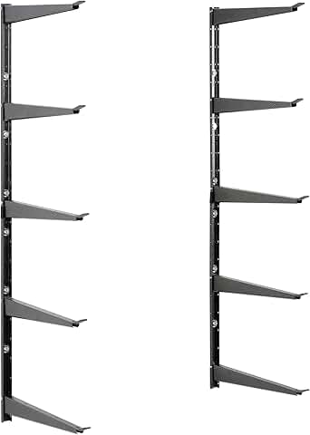 Heavy Duty Lumber Storage Rack with Adjustable Arms