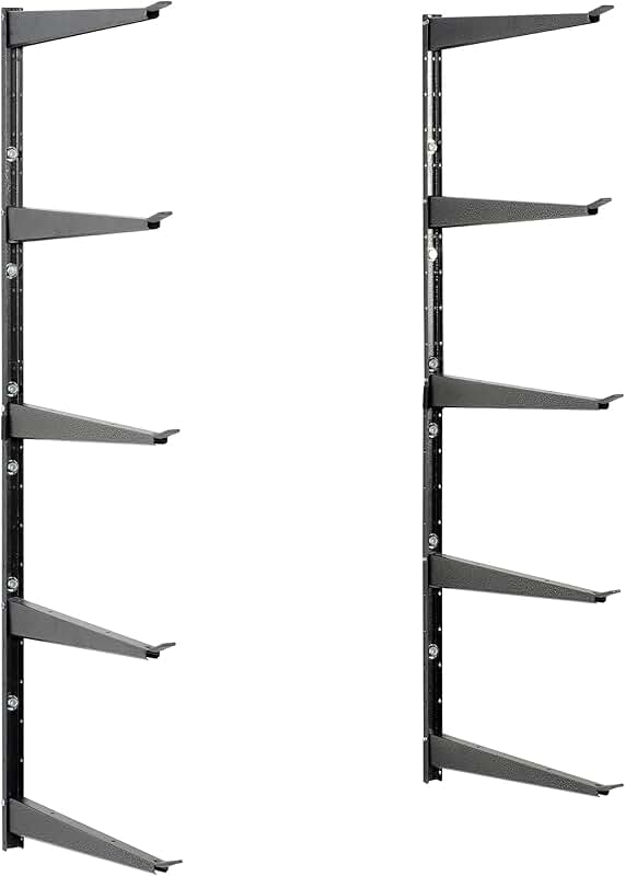 Heavy Duty Lumber Storage Rack with Adjustable Arms