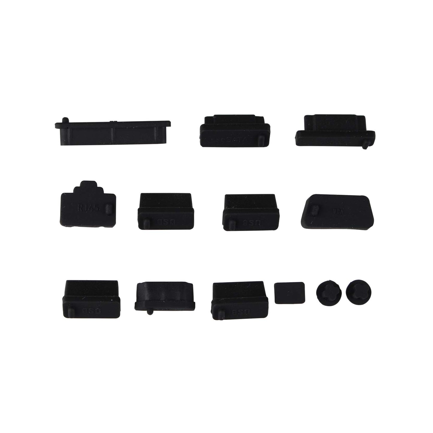 Set of 13 Silicone Dust Cover Caps for Laptop and Notebook Ports