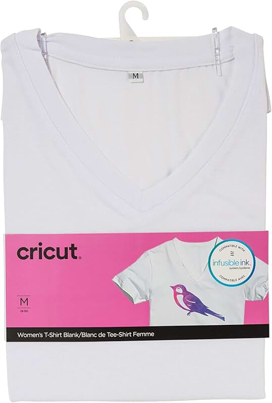 Women's V-Neck Blank T-Shirt for DIY Customization