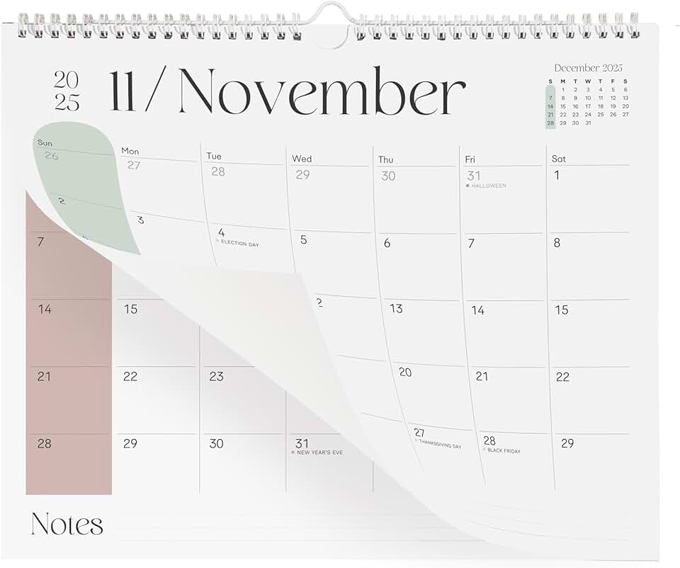 Vibrant Arc Horizontal Wall Calendar 2026-2027