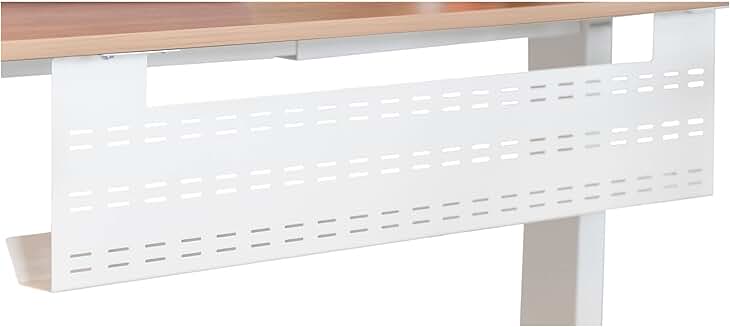 White 39-inch Under Desk Cable Management Tray