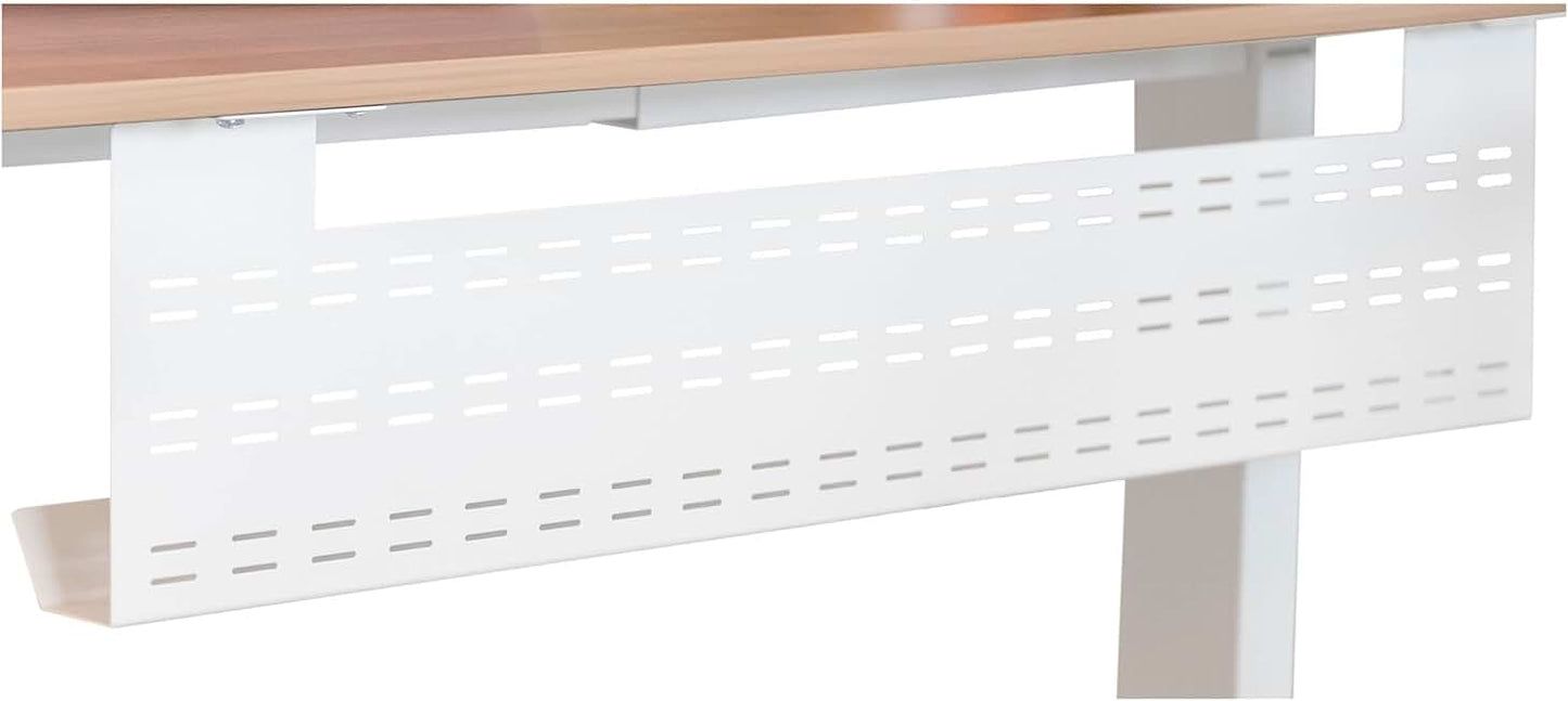 White 39-inch Under Desk Cable Management Tray