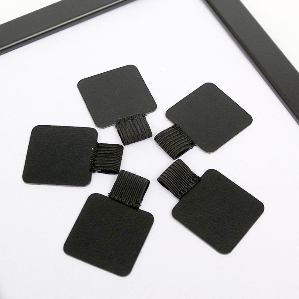 5-Pack Self-Adhesive Leather Pen Holders