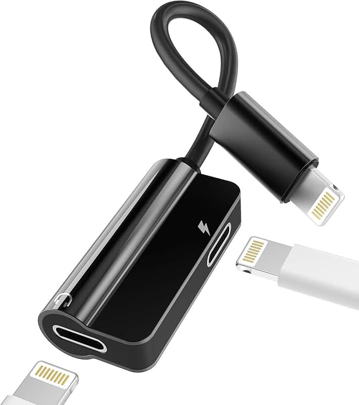 Dual Lightning Adapter for Audio and Charging