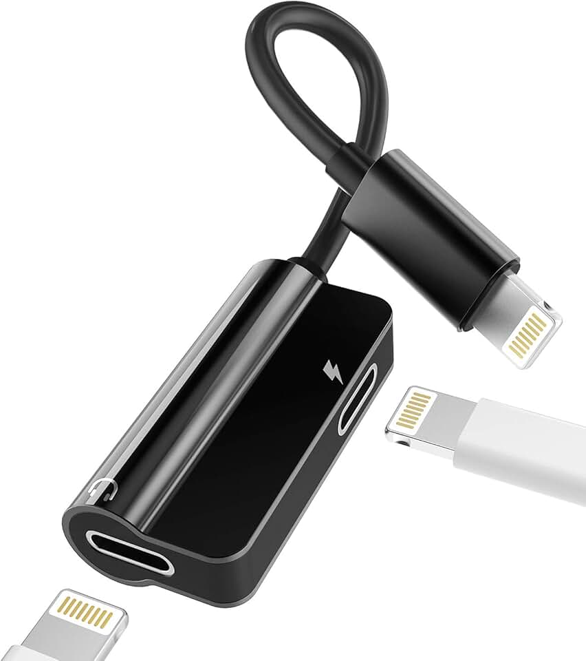Dual Lightning Adapter for Audio and Charging