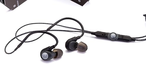 Water-Resistant In-Ear Earphones with Reflective Cable and Microphone