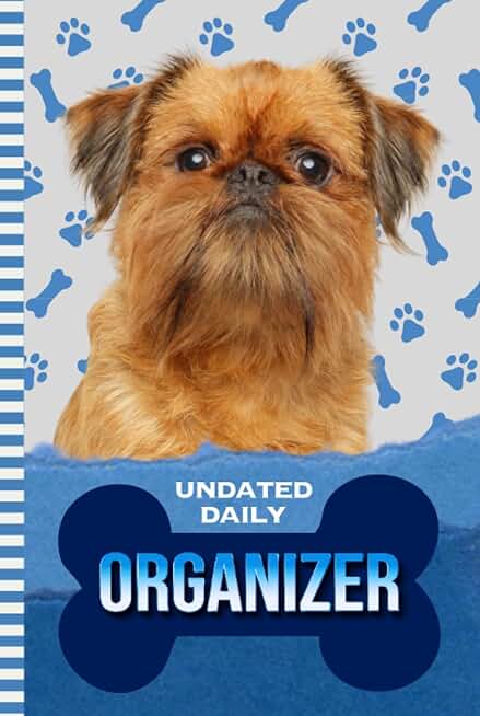 Daily Organizer with Blue Paw Print Cover
