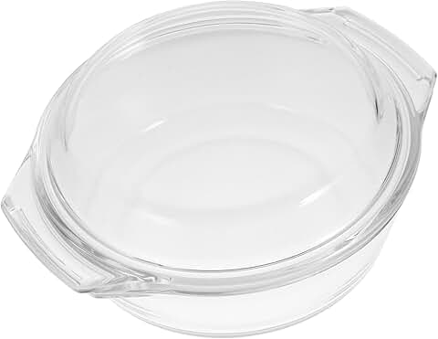 Microwave Safe Glass Casserole Bowl Lid for Baking and Cooking