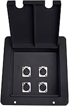 Recessed Floor Stage Box with 4 XLR Jacks