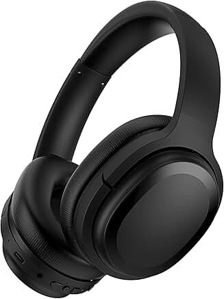 Wireless Over-Ear Noise Cancelling Headphones with Microphone