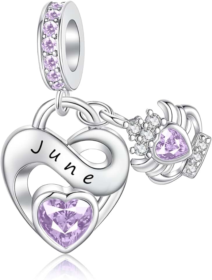 Sterling Silver Birthstone Charm for Jewelry