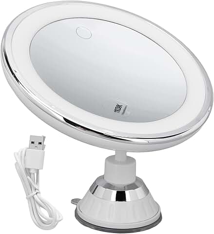 10X Lighted Makeup Mirror with Lights and Rotation