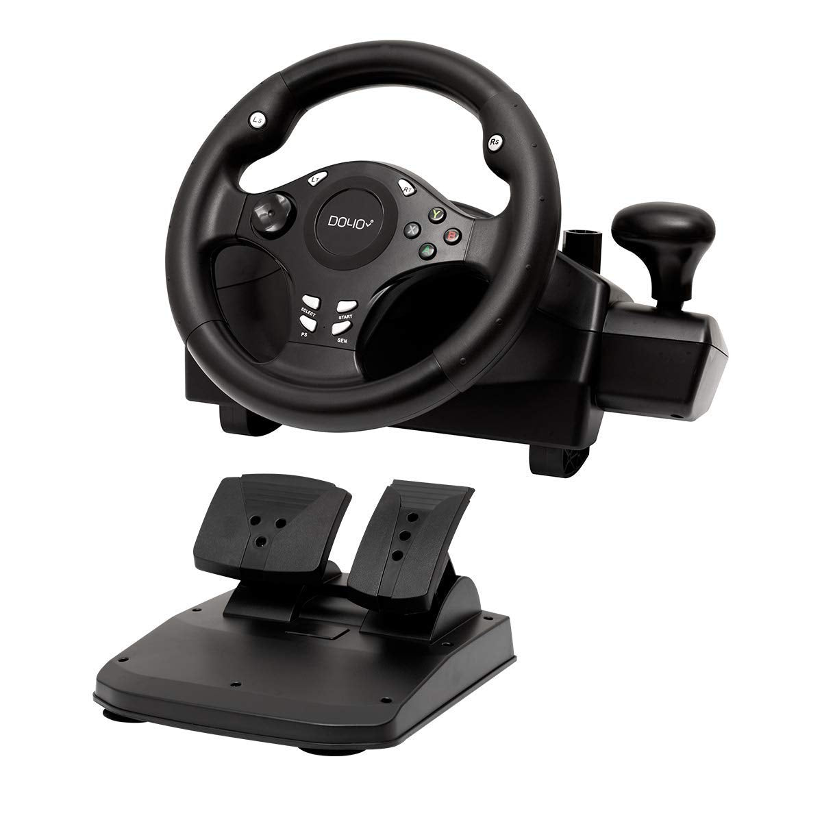 Gaming Racing Wheel Xbox One Steering Wheels Driving Sim Car Simulator Volante PC Pedals and Paddle Shifters for PC, Xbox Series X S, Xbox360, PS4, PS3, Switch, Android TV