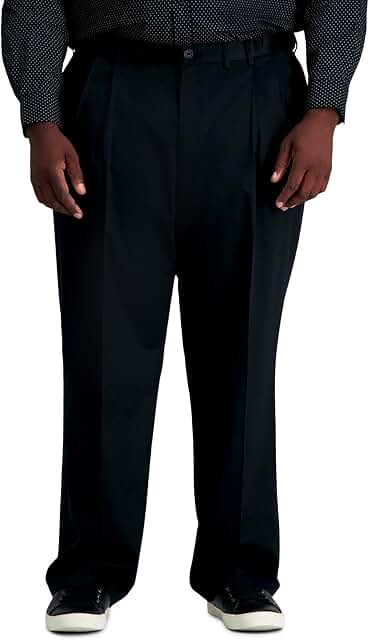 Men's Classic Fit No Iron Khaki Pants