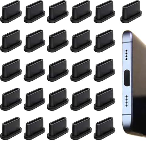 25 Pack USB C Dust Plugs for Charging Ports