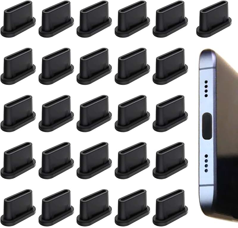 25 Pack USB C Dust Plugs for Charging Ports