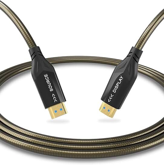 8K Fibre Optic Outdoor HDMI 2.1 Cable 33ft