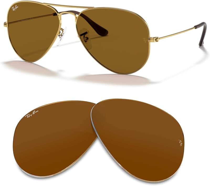 Aviator Large Metal RB3025 Replacement Lenses with Accessory Kit