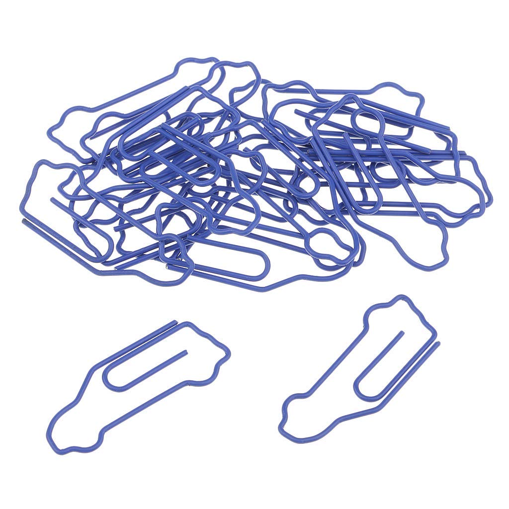 50 Car-Shaped Paper Clips for Office and School