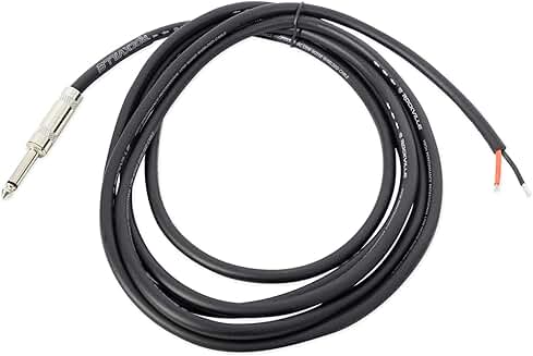 10-foot 1/4" TS to Bare Wire Speaker Cable