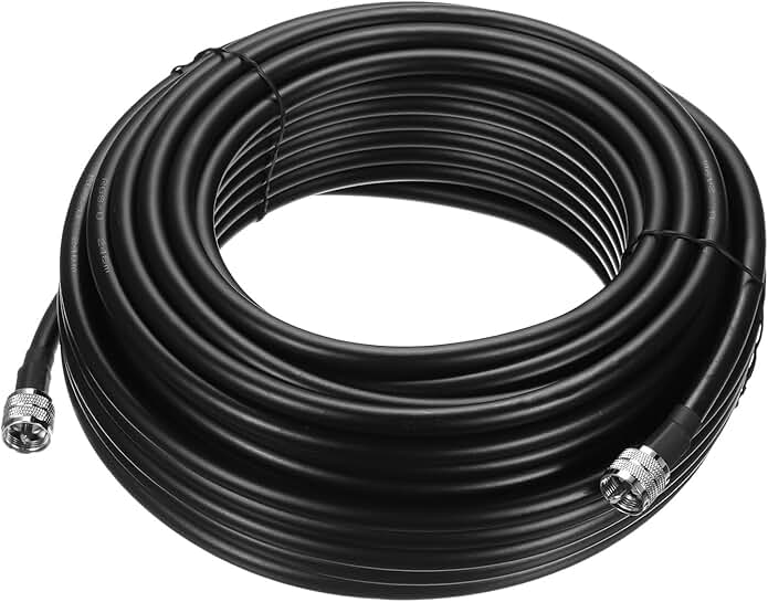 30.5m Coax Cable with PL-259 Connectors