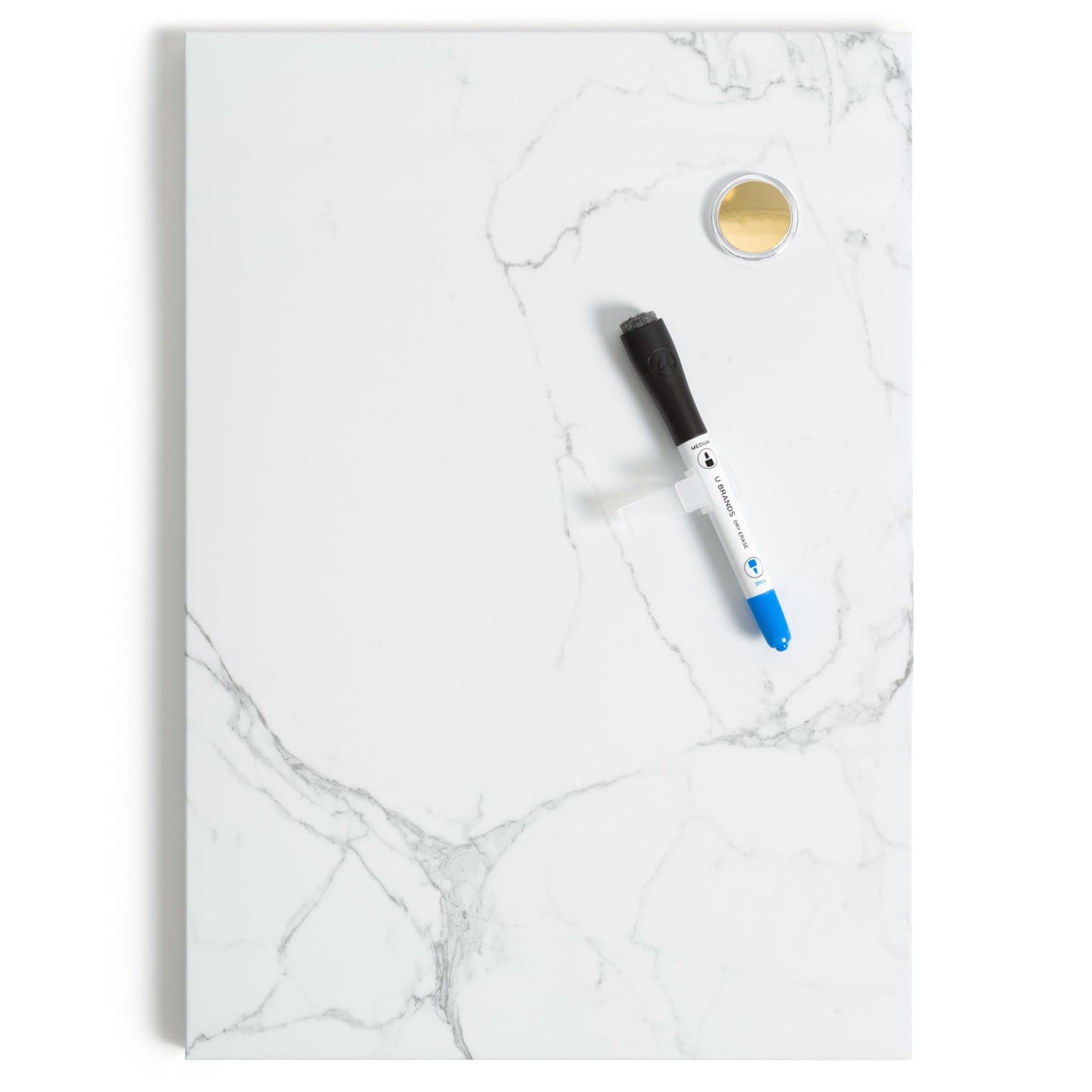 Magnetic Marble Print Dry Erase Board, 11 x 15.5 inches