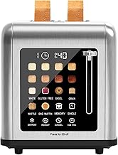 Touch Screen Stainless Steel 2-Slot Toaster with Digital Timer