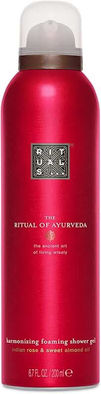 Ayurveda Foaming Shower Gel with Almond Oil and Rose