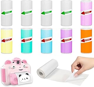 10 Rolls of 57x25 mm Self-Adhesive Thermal Sticker Paper