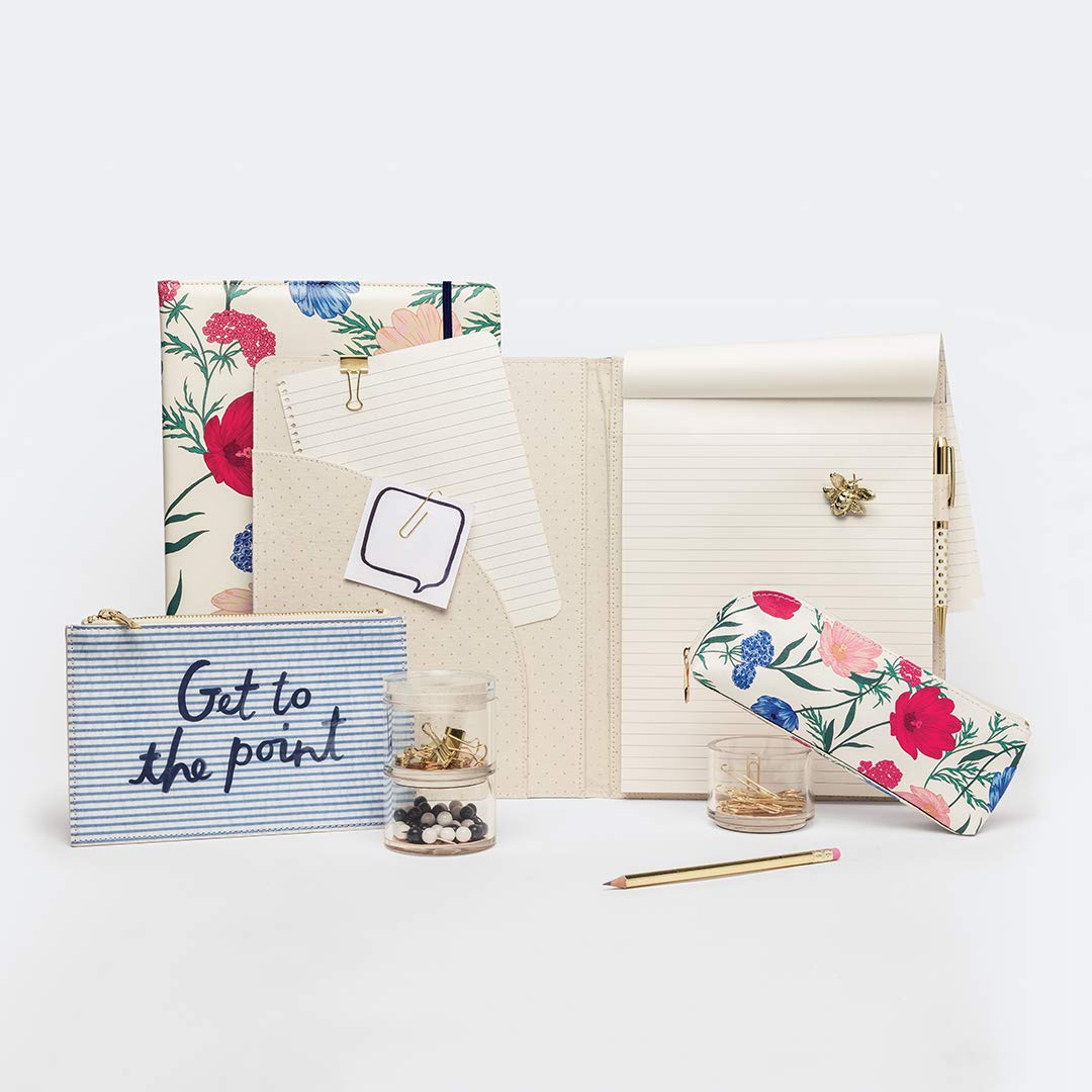 Set of 2 letter-sized lined notepad refills, cream