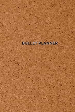 Bullet planner with cork cover, 6x9 inches, dotted pages