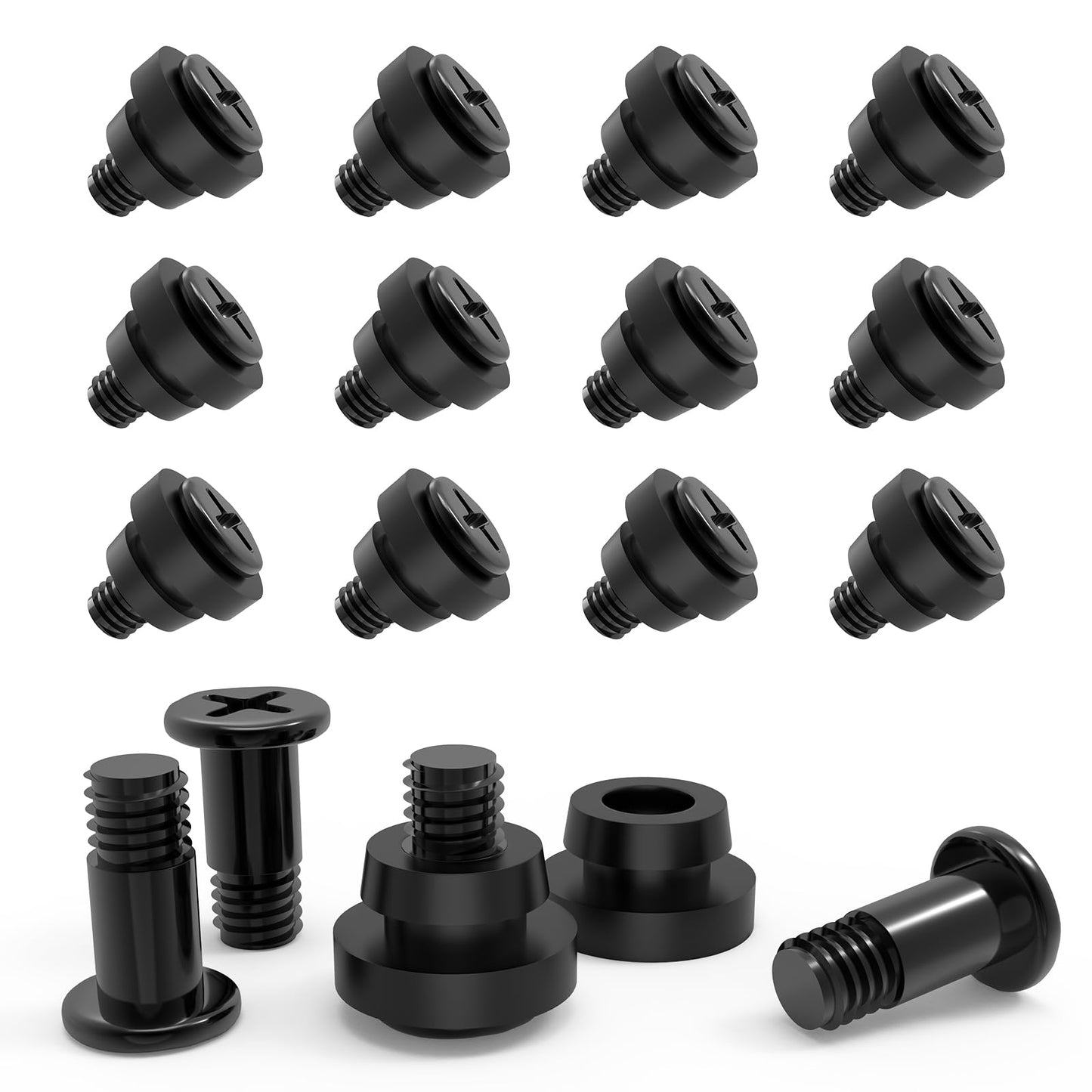 Set of 12 Hard Drive Mounting Screws with Rubber Washers