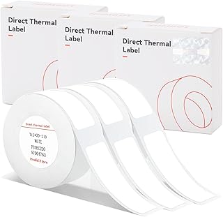 Waterproof Self-Adhesive Label Tape, 3 Rolls