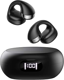 Open Ear Bluetooth Headphones with LED Display and 30H Playtime