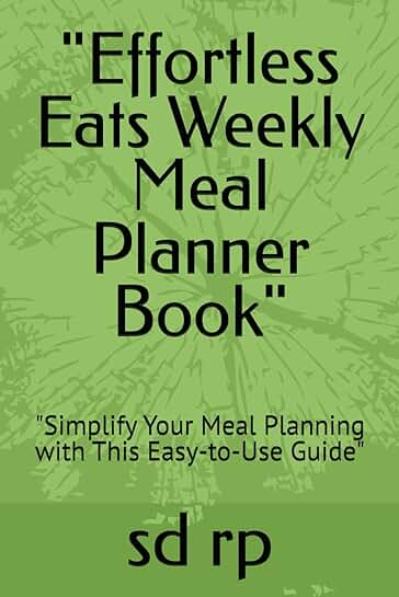 Easy Weekly Meal Planner Book