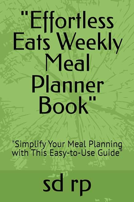 Easy Weekly Meal Planner Book