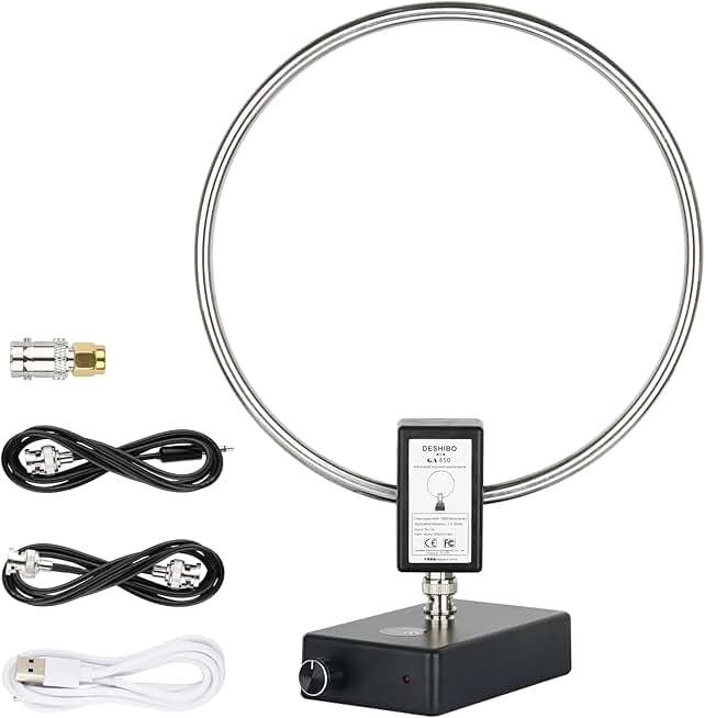 Small portable loop antenna for shortwave and radio reception
