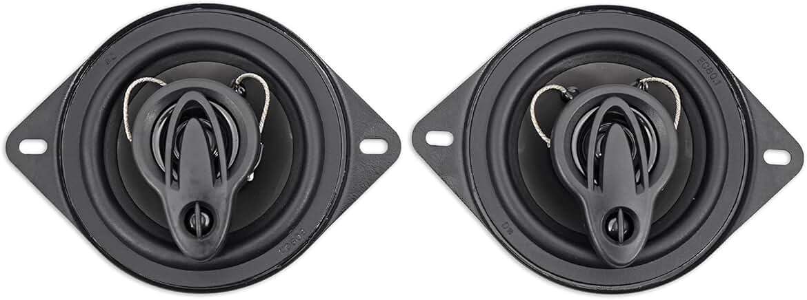 3.5-inch 3-Way Car Speakers with Rich Bass