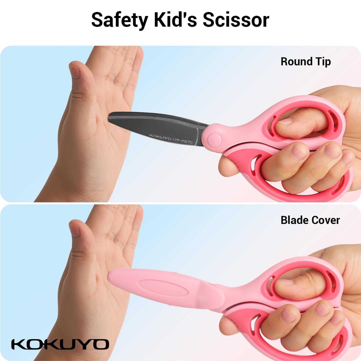 Child-Safe Pink Crafting Scissors with Blunt Tips