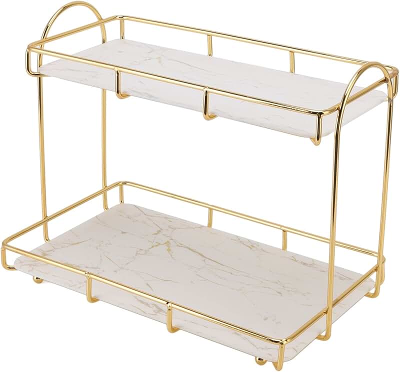 Two-Tier Bathroom and Kitchen Storage Shelf