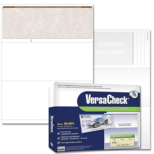 500 Tan Business Voucher Checks, Check on Top