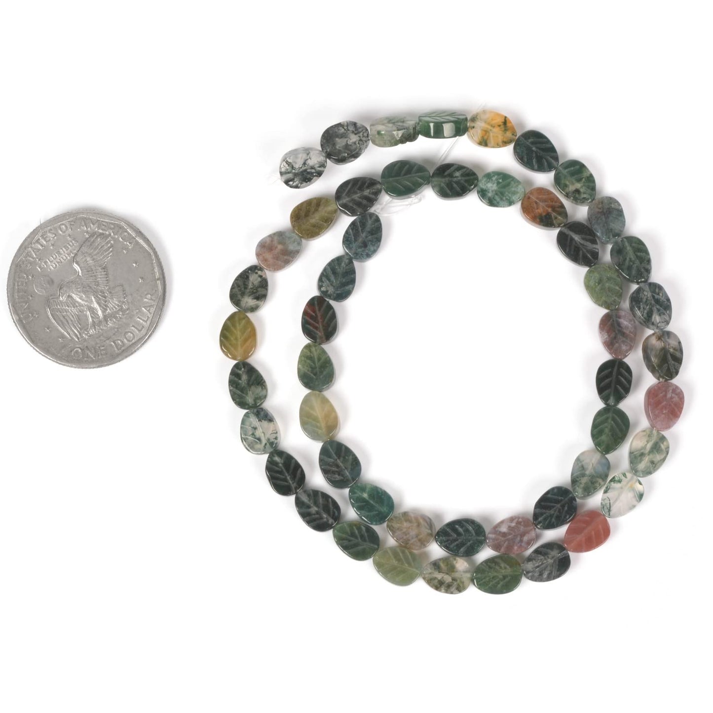Carved Agate Leaf Beads for Jewelry Making