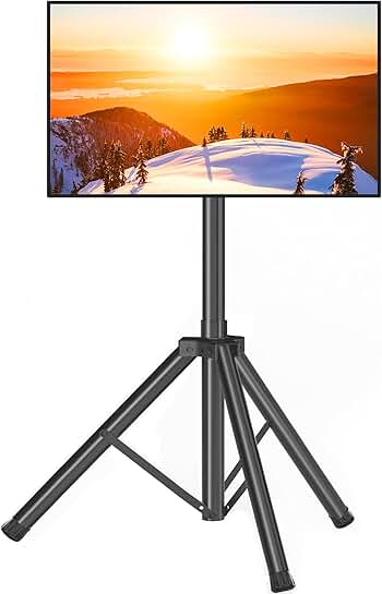 Adjustable Outdoor Tripod TV Stand for 23-75 Inch Screens