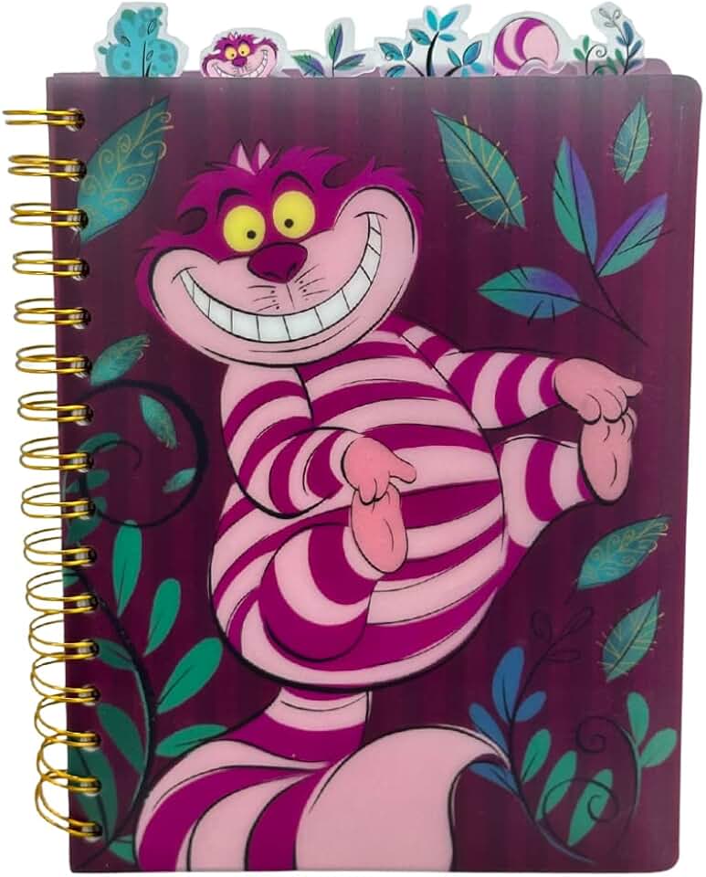 Cheshire Cat Notebook with 144 Lined Pages