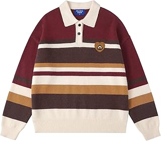 Vintage Stripe Knitted Long Sleeve Sweater