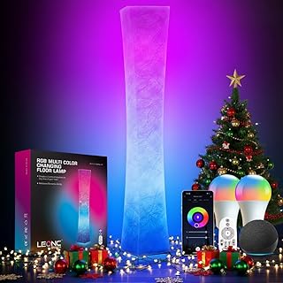 Smart RGB+CCT Floor Lamp with Remote and Music Sync