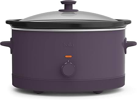 6 Quart Manual Slow Cooker with Nonstick Pot