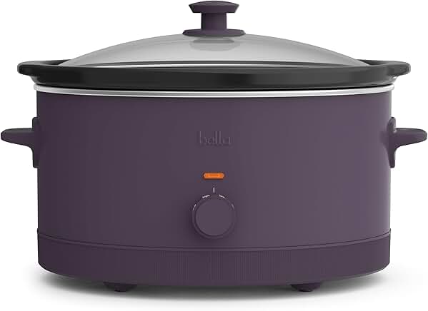 6 Quart Manual Slow Cooker with Nonstick Pot